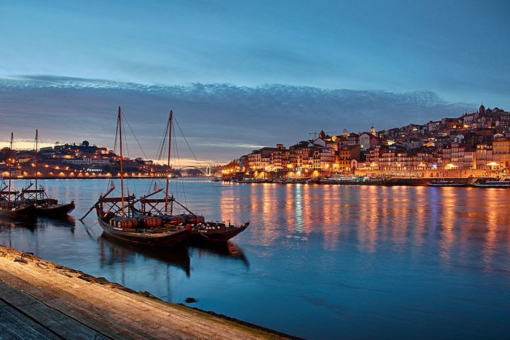 Porto, folyópart (Ribeira)
